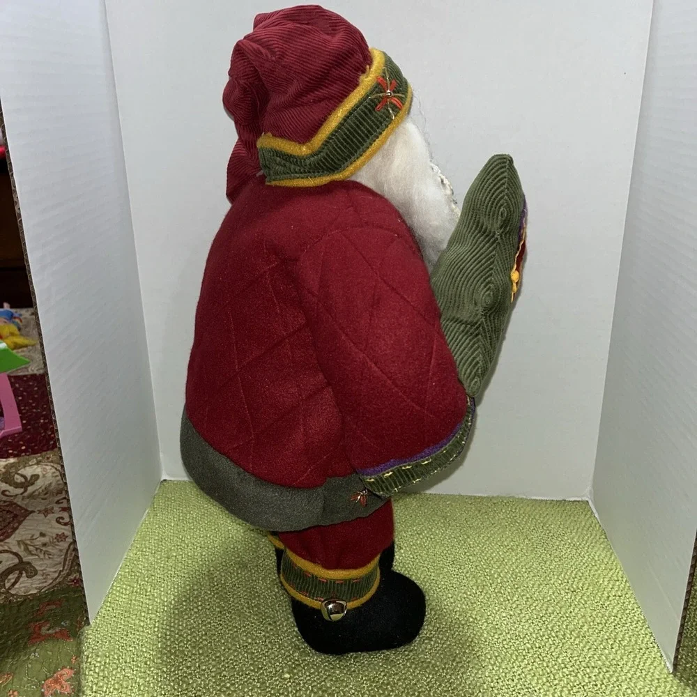 Old World Santa , Primitive, Cloth‎ Face , Standing ,19.5 